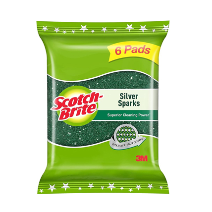 Scotch Brite Scrub Pad Silver Sparks